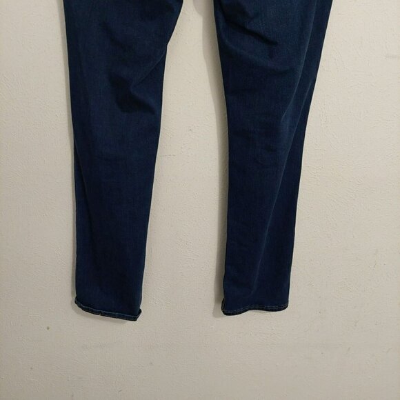 Old Navy Straight Leg Jeans Women's 14 Reg Medium Wash Blue Mid Rise Distressed - Picture 7 of 9